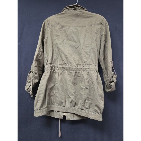 Sashimi Green Utility Jacket Coat Size Small Zip Front Outdoors Outerwear - Picture 2 of 5
